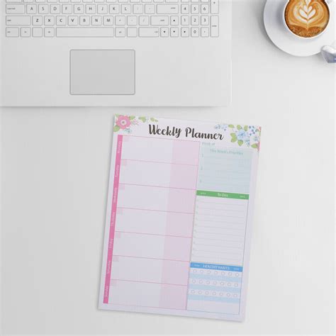 Weekly Planner Weekly Calendar Pad Productivity Planner Simple Notebook