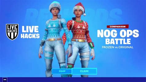 Frozen Nog Ops Vs Nog Ops Fortnite Battle Royale Youtube