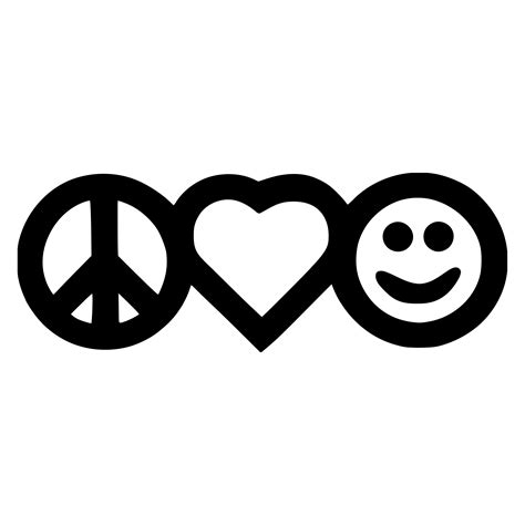 Parts And Accessories Peace And Love Vinyl Decal Sticker Car Window Wall