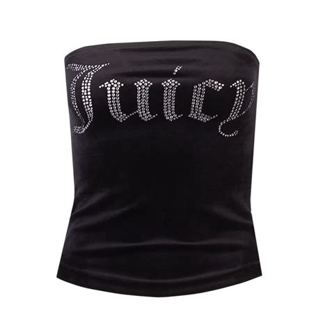Juicy Couture Babey Velour Boob Tube Oxygen Clothing