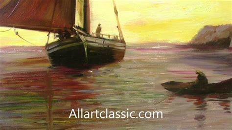 Oil Painting Sailing Ships Youtube