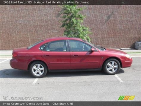 Matador Red Metallic 2002 Ford Taurus Ses Medium Parchment Interior