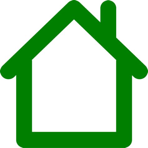 Green Home 2 Icon Free Green Home Icons