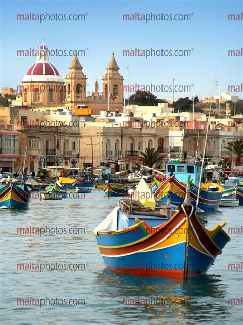 Marsaxlokk Fishing Village Luzzu Malta Photos