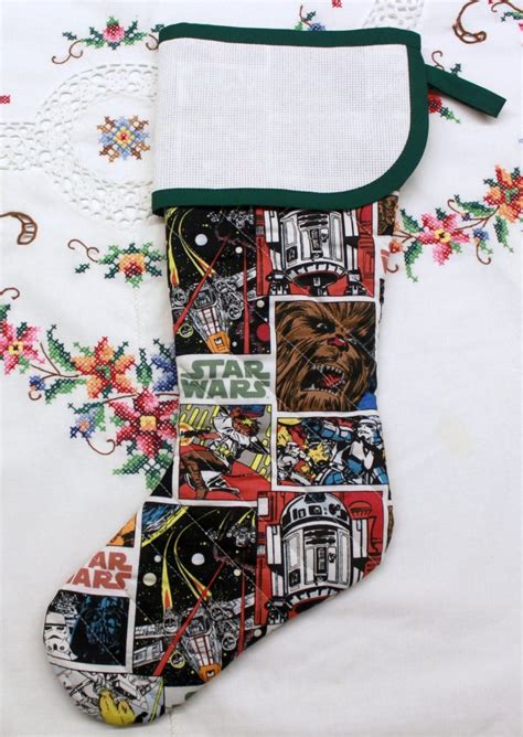 Star Wars Stitchable Quilted Cross Stitch Christmas Stocking