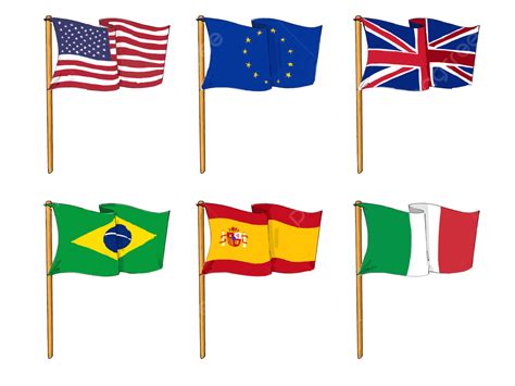 Banderas Del Mundo Dibujadas A Mano Png Dibujos Gracioso Dibujado A