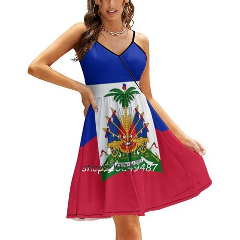 Haiti Sling Dress Summer Dress Sling Sexy A Line Dress Fashion Female