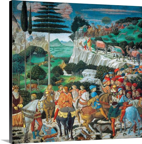 Journey Of The Magi By Benozzo Gozzoli 1459 60 Palazzo Medici