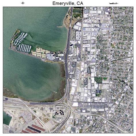 Aerial Photography Map Of Emeryville Ca California
