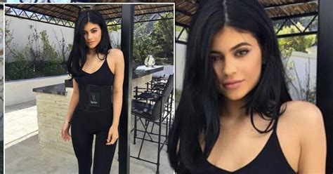 Kylie Jenner Slips Into Figure Hugging Waist Trainer To Show Off Her