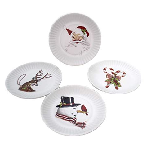 Christmas Melamine Plates Lenox Holiday 4 Piece Melamine Dinner Plate Set