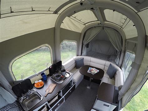 The Self Inflating Opus Camper Expands To Give You A 121 Sq Ft Camping Area