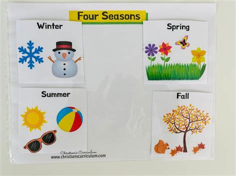 Four Seasons Learning Printable Busy Binders Activity Etsy France