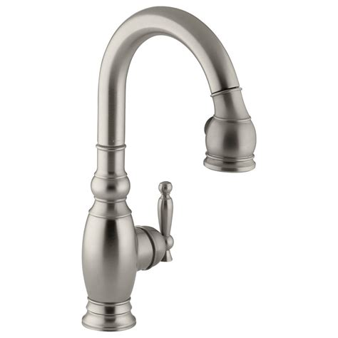 Kitchen brushed nickel basin sink mixer tap swivel spout brass faucet 1 hole. KOHLER Vinnata Secondary Kitchen Sink Faucet In Vibrant ...