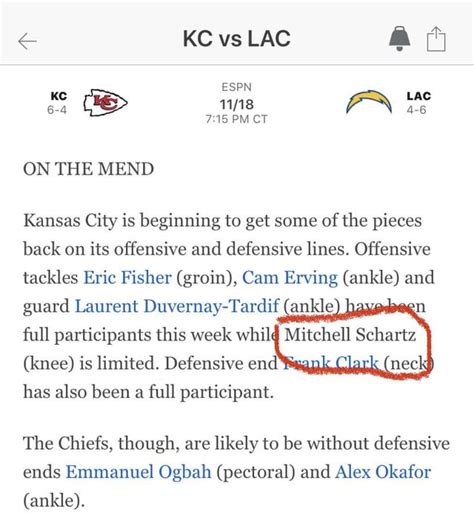 Found A Fantastic Typo In Espns Chiefschargers Preview R