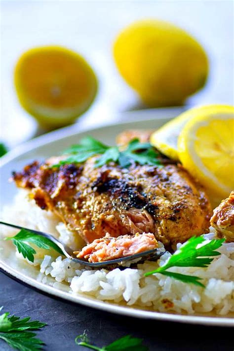 I have explained each step in detail with what that step does. Tandoori Grilled Salmon with Lemon Basmati Rice