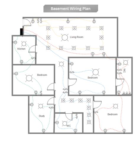 On example shown you can find out the type of a cable used to. Home Wiring Plan Software - Making Wiring Plans Easily in 2020 | House wiring, Electrical plan ...