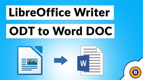 How To Convert Libreoffice To Doc Word Document Youtube