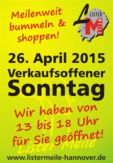 38226 salzgitter mehr infos (0) anlageberater salzgitter www. Verkaufsoffener Sonntag - Lister Meile Hannover, das ...