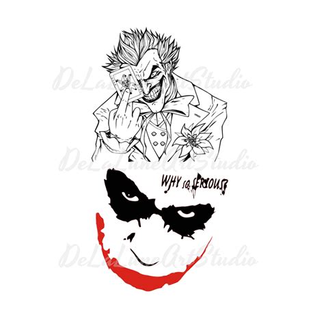 Joker Bundle Svg Joker Svg Joker Face Svg Villain Svg Etsy