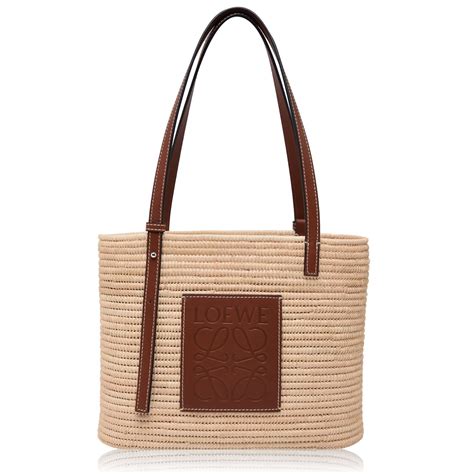 Loewe Square Basket Shopper Bag Flannels