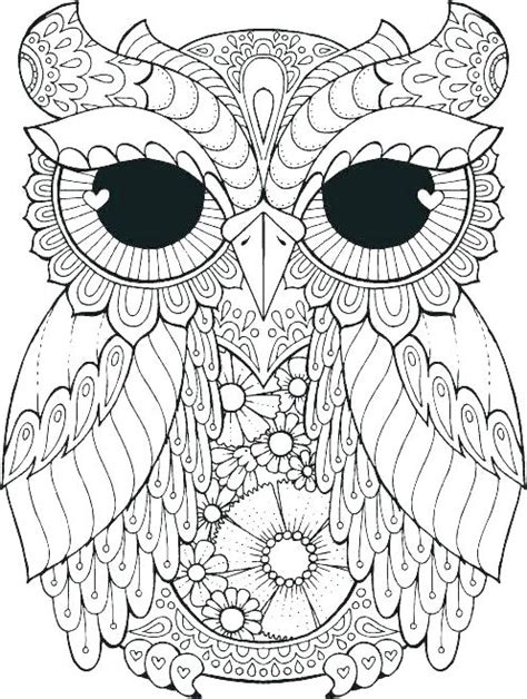 Realistic Owl Coloring Pages At Free Printable
