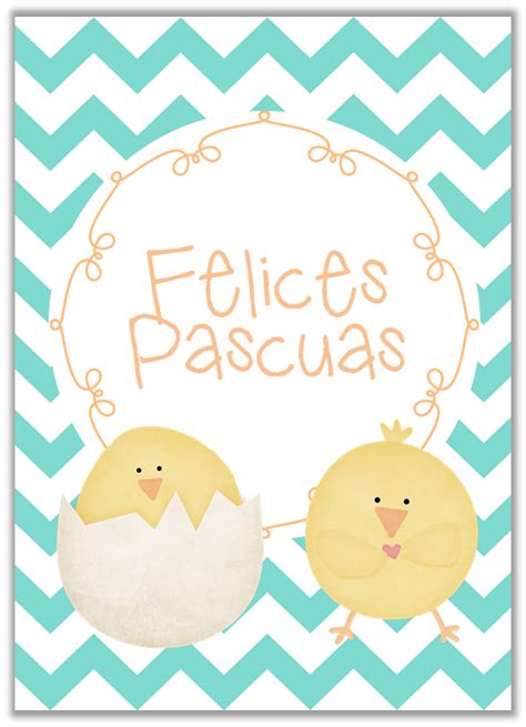 A Card With Two Chicks Holding Hands And The Words Felicess Pascuas