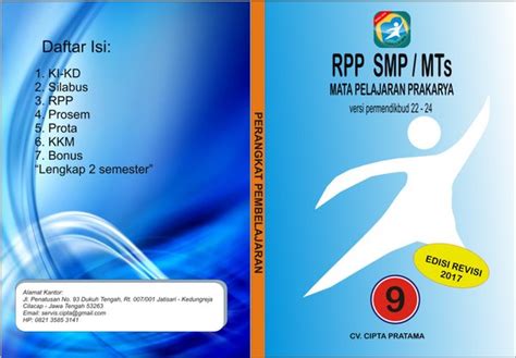 Jual Cd Rpp Prakarya Kelas Revisi Terbaru Di Lapak Pratama Store