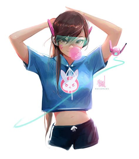 Summer Casual Dva By Rossdraws Overwatch Know Your Meme