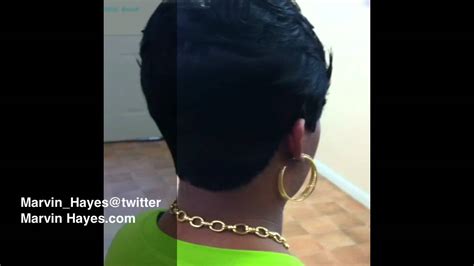 Jill Short Cut Quick Weave Stylist Marvin Hayes Youtube