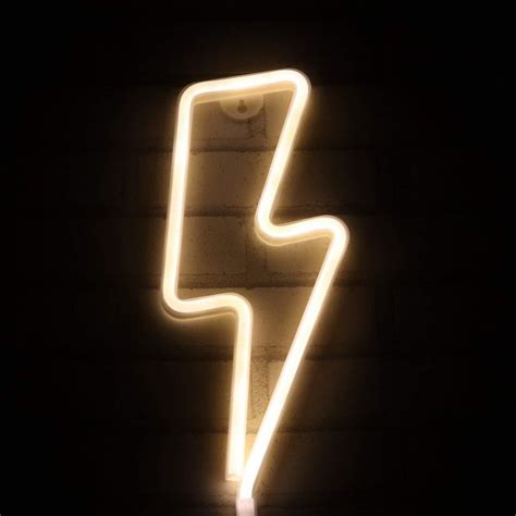 Neon Lightning Bolt Neon Signs Neon Lights For Rooms Led Neon Signs