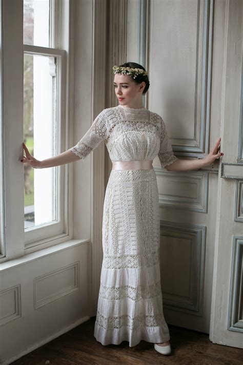 Edwardian Lace Wedding Dresses Two Rare Original Beauties
