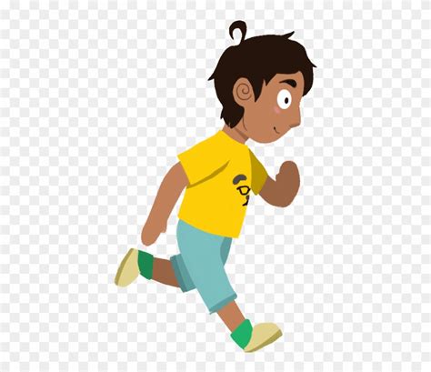 Download Cartoon Boy Running  Clipart 1292240 Pinclipart