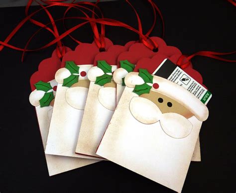 Christmas Santa Claus Gift Card Holders Or Cm Tall By