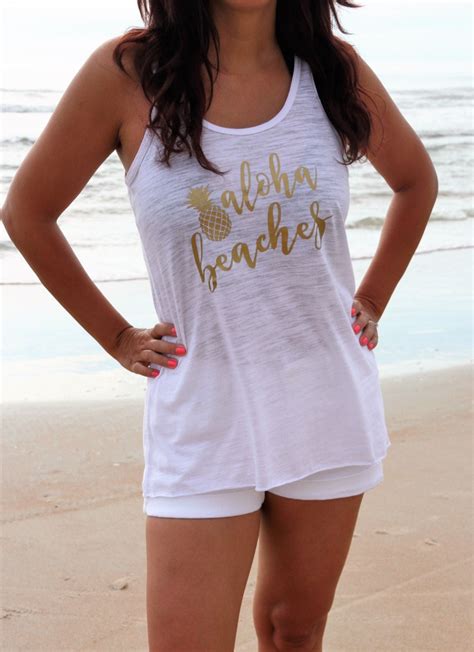 Aloha Beaches Tank Top Beach Tank Top Vacation Shirt Summer