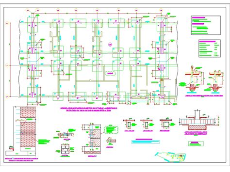 Detalle De Cimentaciones En AutoCAD Descargar CAD KB Bibliocad