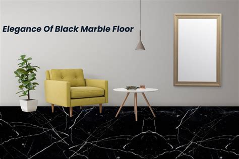 Elegance Of Black Marble Floor Stone Hub India