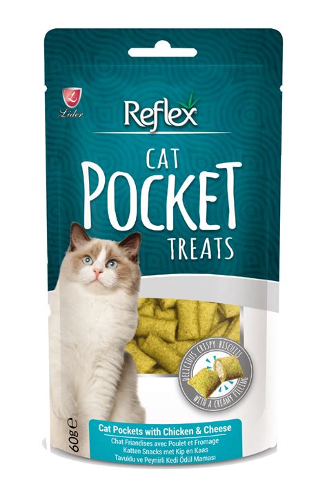 Reflex Cat Pocket Treats with Chicken & Cheese - Reflex
