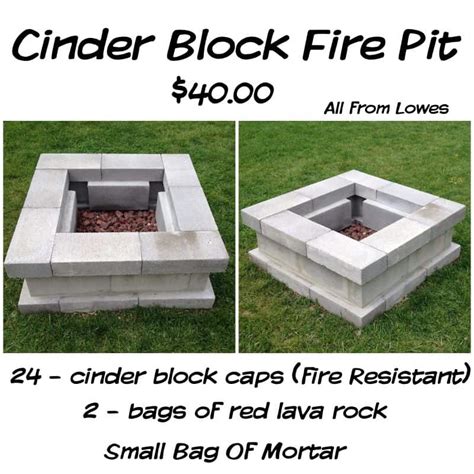 Round cinder block fire pit. How to Make Cinder Block Fire Pits