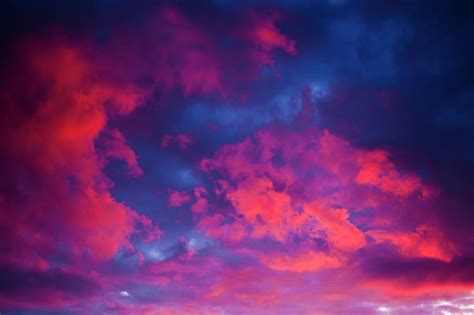 Pink Sunset Or Sunrise With Beautiful Clouds On The Sky Photograph By