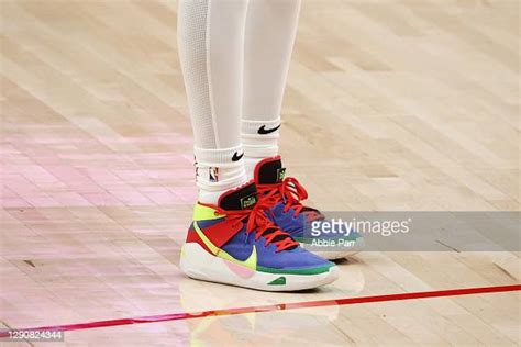 A General View Of The Nike Shoes Worn By Anfernee Simons Of The News