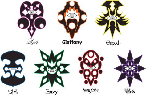 My 7 Sins Symbols By Larsjack Seven Deadly Sins Symbols Seven Deadly