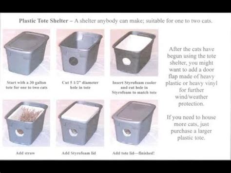 From start to finish only took me less than a hour to complete. Winter Shelter for Feral Cats | DIY Stray Cat Rescue - YouTube