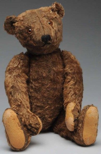 Rare Antique Early Steiff Brown Humped Mohair Teddy Bear 1904 1908 20