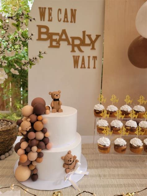 We Can Bearly Wait Baby Shower Cake In 2022 Surprise Baby Shower