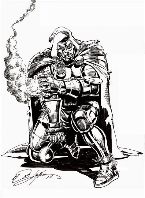 Marvel Comics Of The 1980s Doctor Doom By Bob Layton Comic Art