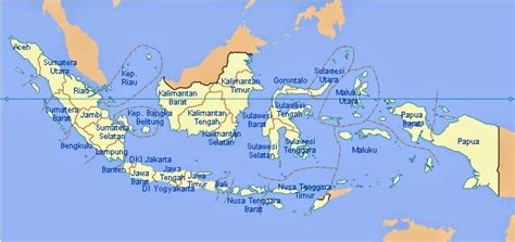 Tourist Destinations Vacation Map Of Indonesia And The Provincial Capital