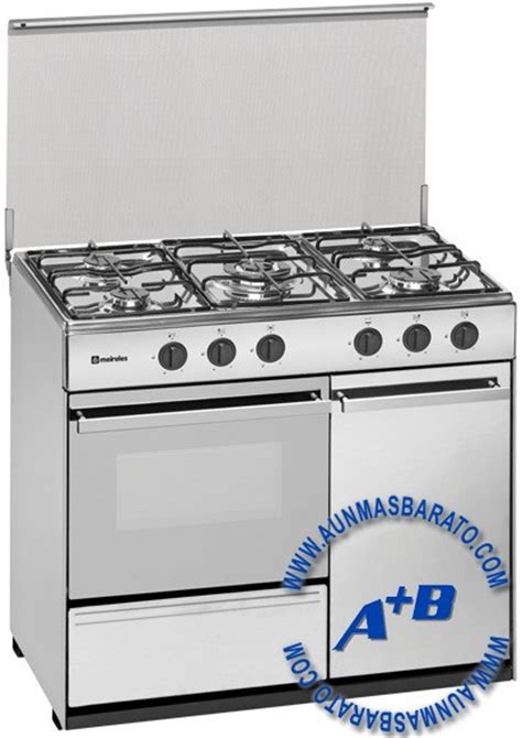 Descubre nuestros modelos de cocinas de gas, que incorporan horno y placa con fogones. Cocina de gas meireles G2950DVX 5 fuegos INOX. Precios ...