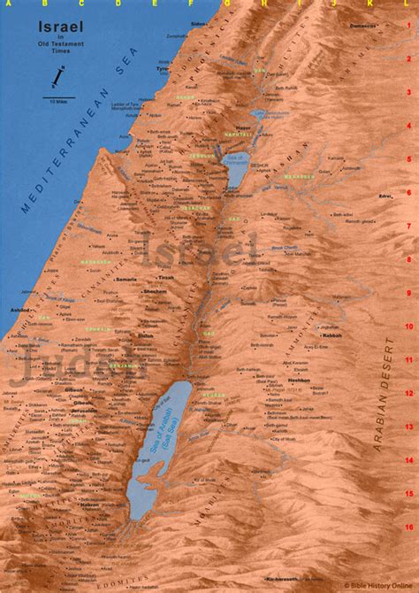 Bashan Old Testament Map Of Ancient Israel Bible History Online