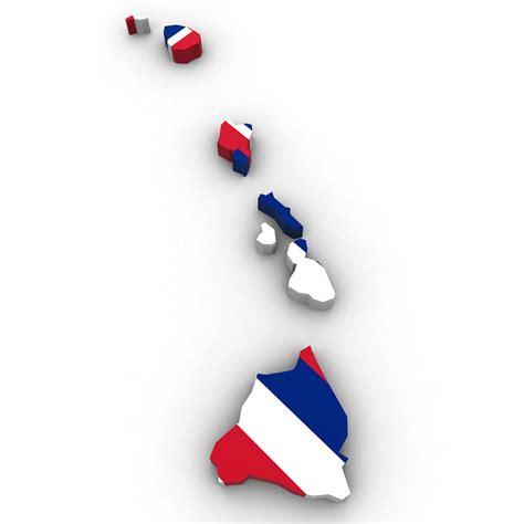 Hawaii islands political map with capital honolulu, most important cities and volcanoes. 3D Hawaii Political Map union | CGTrader
